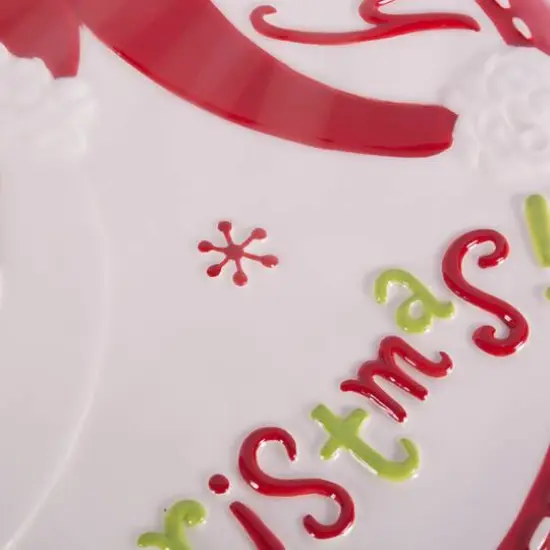 DII&reg; Ceramic Santa Cake Plate with Stand {4}