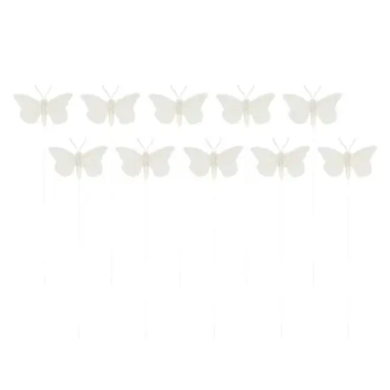 White Feather Butterflies, 10ct. by Ashland&reg; {1}