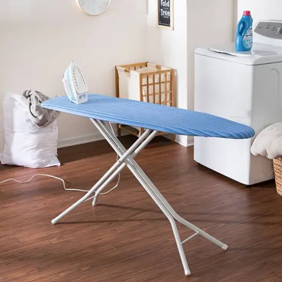 Honey Can Do Blue & White Ironing Board w/ Retractable Iron Rest {3}