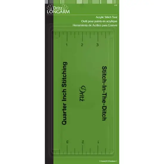 Dritz&reg; Clear Acrylic Stitch Tool for 1/4'' Presser Foot {1}