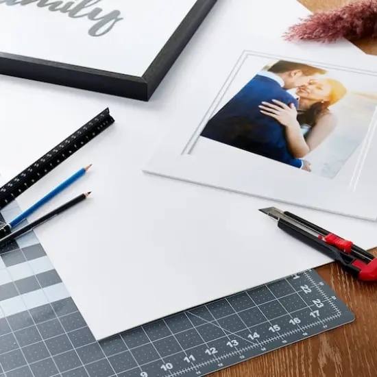 Uncut Matboard, 24" x 36" by Studio D&eacute;cor&reg; White {4}