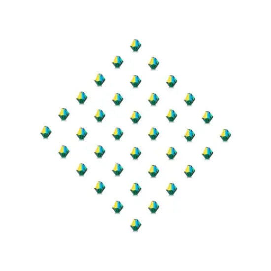 John Bead PRECIOSA 6mm Czech Crystal Bicone Beads, 36ct. Emerald AB {3}