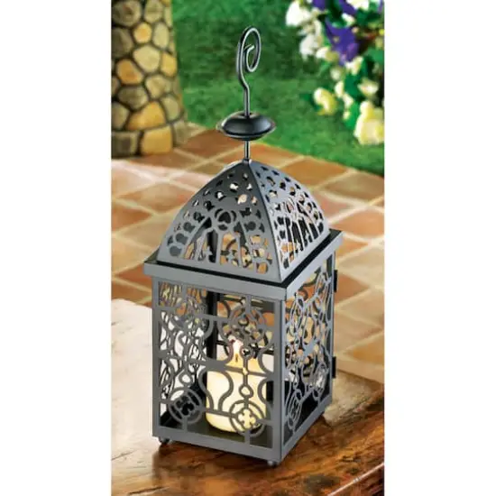 14" Moroccan Style Birdcage Candle Lantern {3}