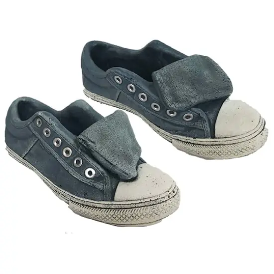 Santa's Workshop 11" Blue Sneaker Cement Planter, 2ct. {1}