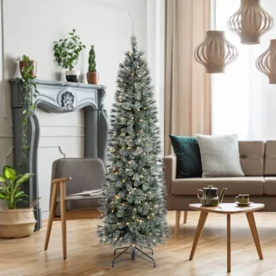 7ft. Pre-Lit Stella Pine Artificial Christmas Tree, Warm White LED Lights by Ashland&reg;  {8}