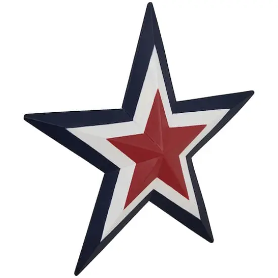 15" Americana Star Metal Wall Decoration {5}