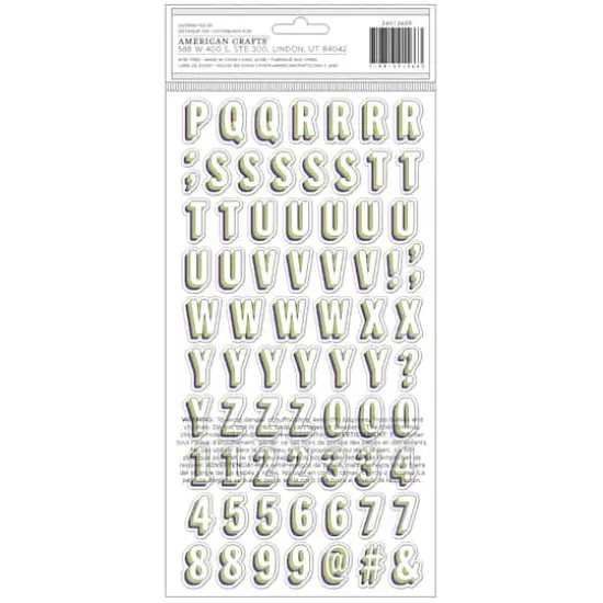 Vicki Boutin Thickers&trade; Sweet Rush Chipboard AlphabetStickers  {3}