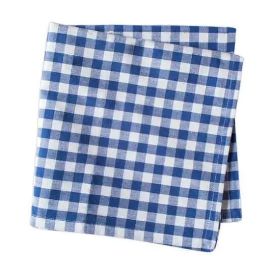 DII&reg; Blue Farm Check Napkin, 6ct. {4}