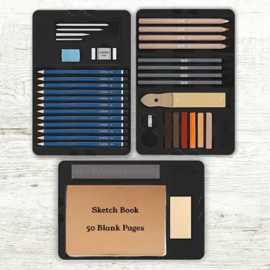 ArtSkills&reg; Premium Sketch Kit With Pencils & Charcoal {4}