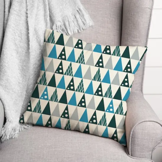 Cool Tree Pattern 18x18 Throw Pillow {3}