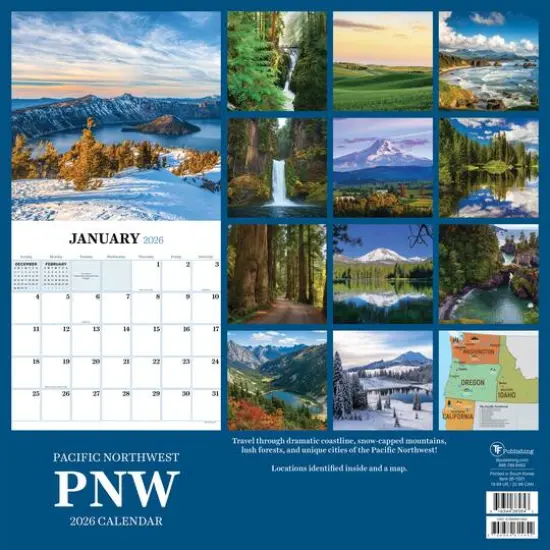 2026 Pacific Northwest Wall Calendar {6}