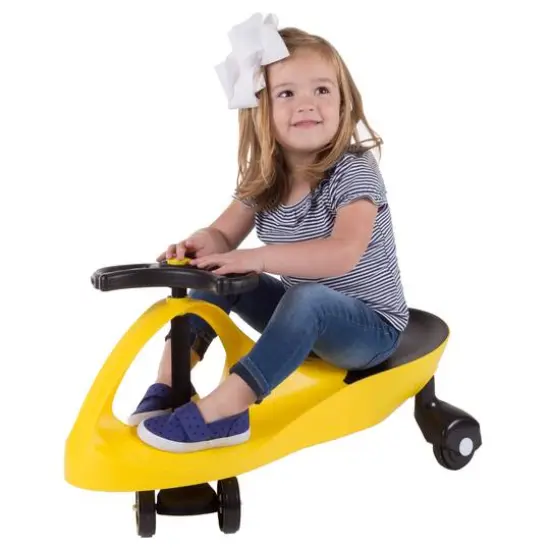 Toy Time Ride-On Zig Zag Car Yellow {8}