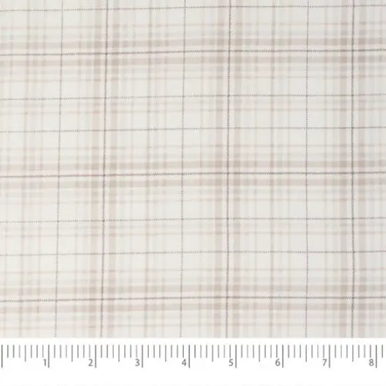 SINGER Christmas Grey Gingham Cotton Fabric {3}