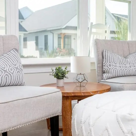 Lalia Home 15.5" Transparent Octagonal Brass Table Lamp {6}