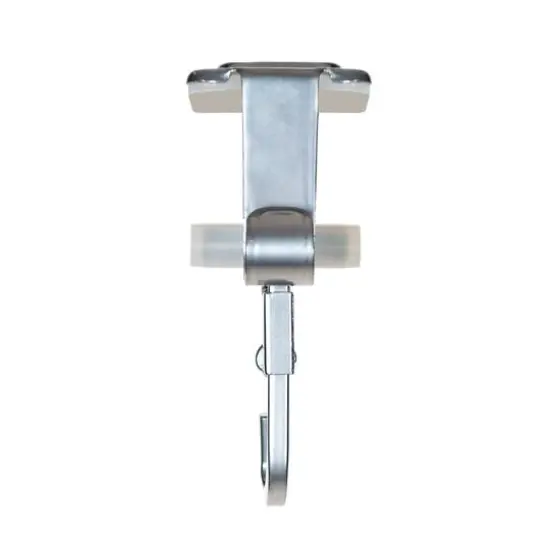 Silver Mantel Garland & Christmas Stocking Holder, 2ct. {4}