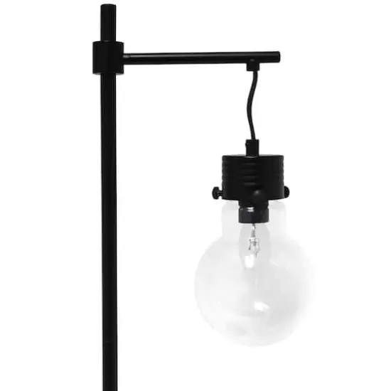 Lalia Home 24" Black Matte 1 Light Beacon TableLamp with Clear Glass Shade {8}