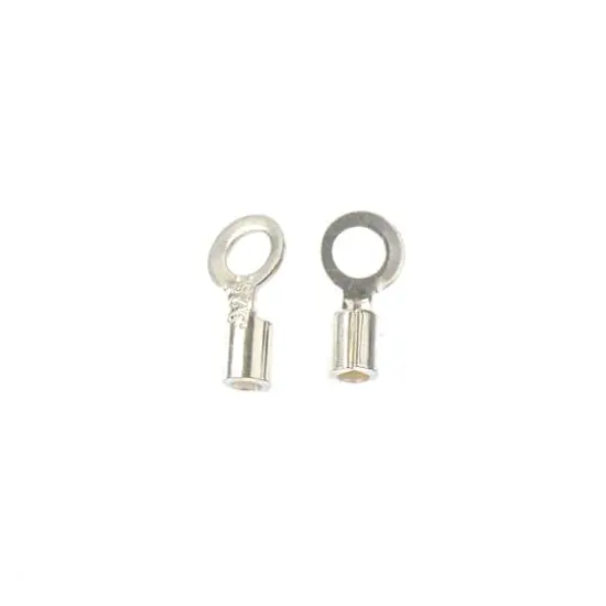 1.7mm Sterling Silver Crimp Endings, 6ct. by Bead Landing&trade; {3}
