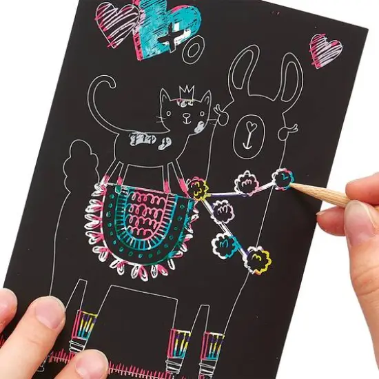 OOLY Mini Scratch & Scribble Funtastic Friends Art Kit {4}