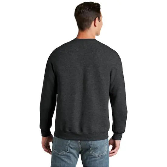 JERZEES® Super Sweats® NuBlend® Crewneck Sweatshirt Black Heather {6}