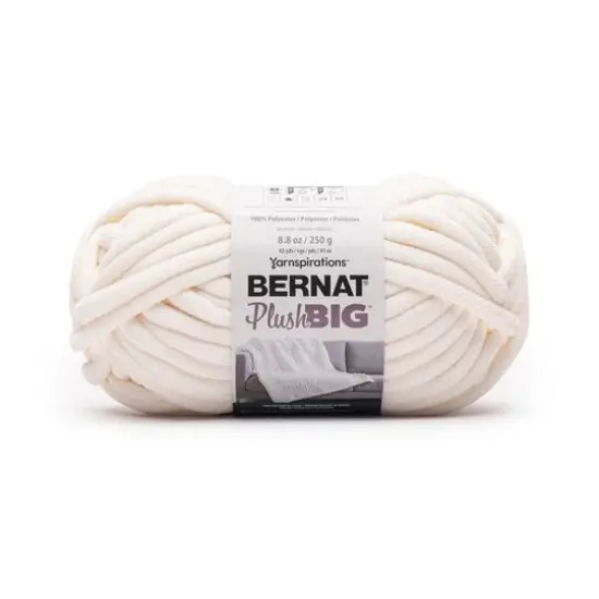 Bernat&reg; PlushBIG&trade; Yarn Off White {1}