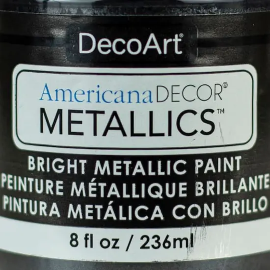 Americana Decor&reg; Metallics&trade; Paint Obsidian {4}