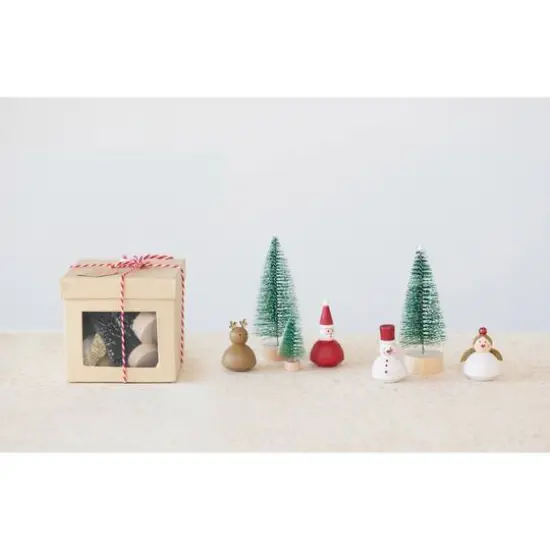 Hello Honey&reg; Christmas Garden Kit with Hand-Painted Wood Figures {4}
