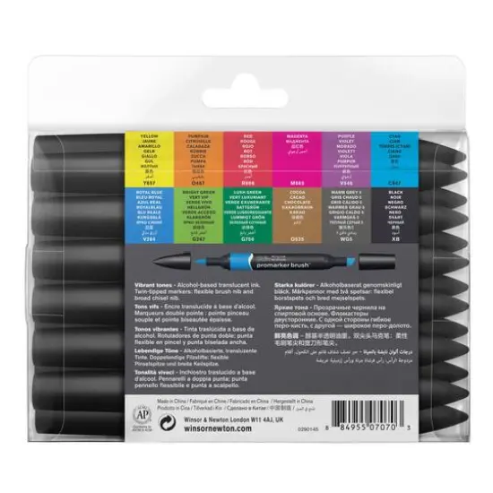 Winsor & Newton&reg; 13 Vibrant Promarker Brush&trade; Set {3}