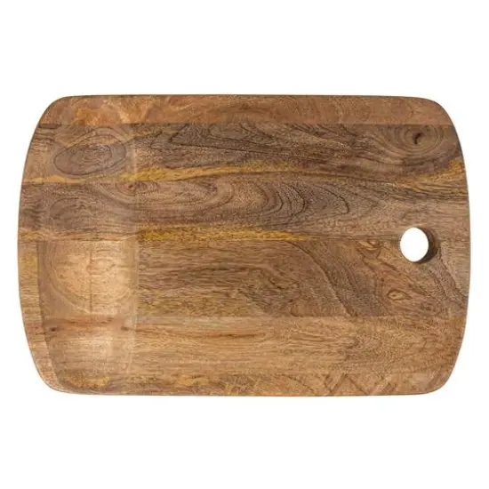 Hello Honey&reg; 18" Natural Culinary Craftsman Mango Wood Cheese & Cutting Board {13}