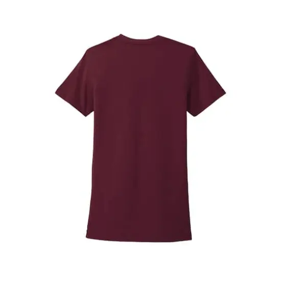 Next Level Colors Women's Cotton Boyfriend T-Shirt Maroon {5}
