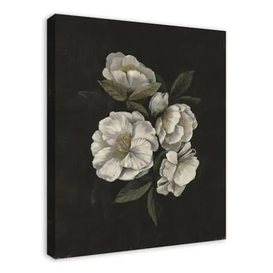 Dark Mood Antique Floral 24" x 30" Canvas Wall Art {3}