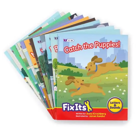 Junior Learning&reg; Decodable Readers Fix Its Suffixes Fiction Phase 6 Set {3}