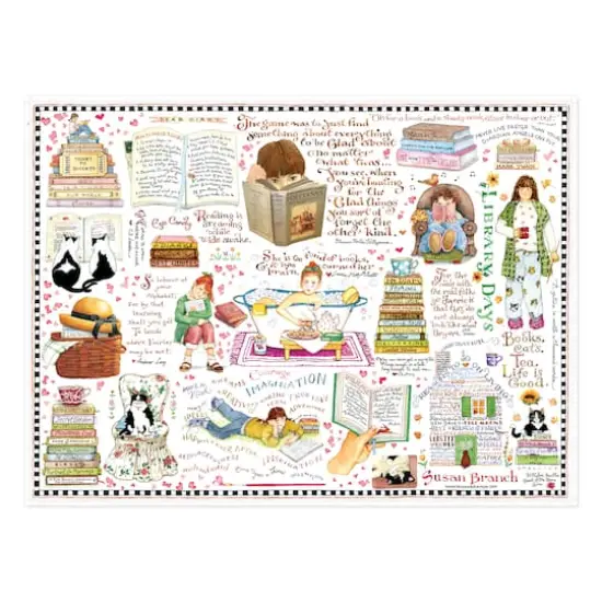 TF Publishing Books & Cats Susan Branch 1,000 Piece Jigsaw Puzzle {3}