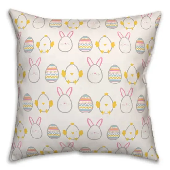 Easter Egg Disguises 18" x 18" Throw Pillow {1}