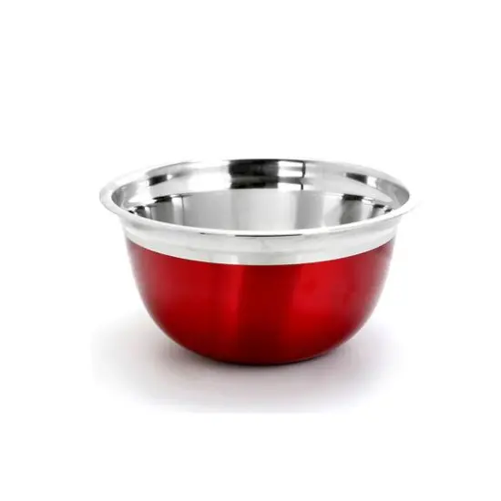 Oster Rosamond Red Stainless Steel Mixing Bowl Set {4}