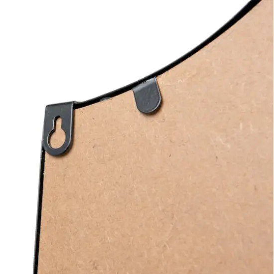 Hello Honey&reg; 36" Vintage Metal Framed Wall Mirror Black {4}