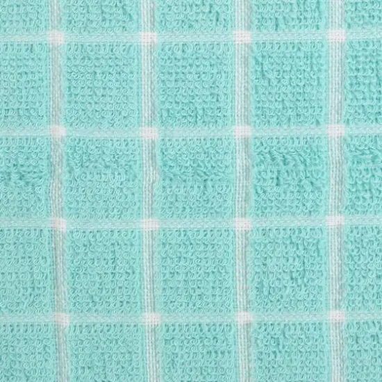 DII&reg; Aqua Combo Windowpane Dishcloths, 6ct. {9}