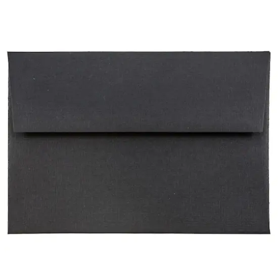 JAM Paper A1 Premium Invitation Envelopes, 50ct. Black Linen {1}