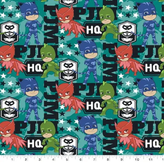 Eone Pj Masks HQ Cotton Fabric {1}