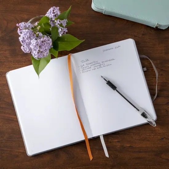 Gray Premium Hardcover Dot Journal, 6" x 8" by Artist's Loft&trade; {3}