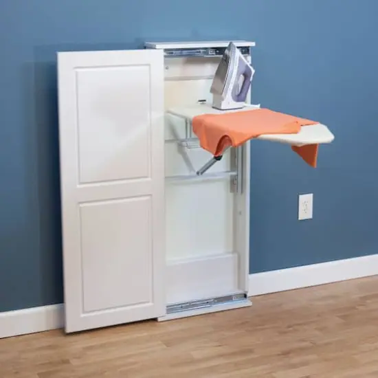 Household Essentials Iron n' Fold White Ironing Board Cover and Pad {3}