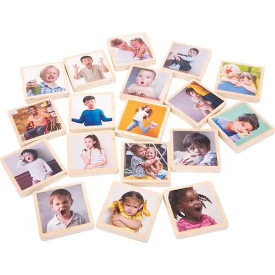 TickiT&reg; My Emotions Wooden Tiles Play Set {1}