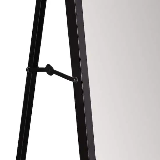 Habitat Carmen 60" Black Rectangular Linear Standing Mirror {6}