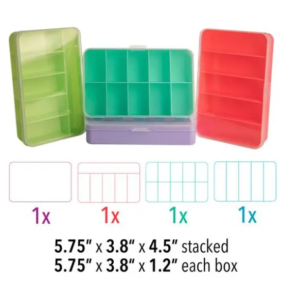 The Beadsmith&reg; Stackable 4 Box Organizer {5}