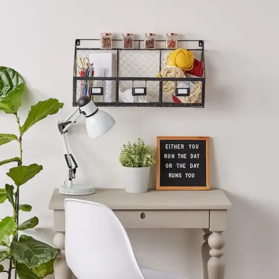 DII&reg; Black Farmhouse Chicken Wire Organizer {3}