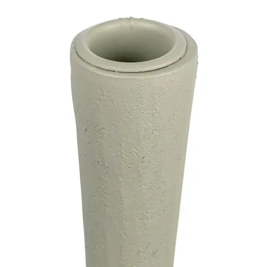 Hello Honey&reg; 10" Ivory Modern Sculptural Taper Candle Holder {5}