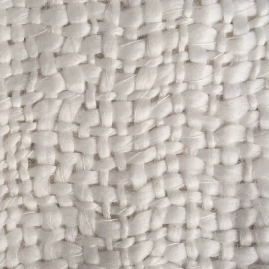 LuxWeave Throw 50" x 60", Ivory {3}