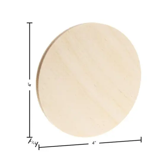 Good Wood by Leisure Arts 4" Round Wood Coasters, 12ct. {5}