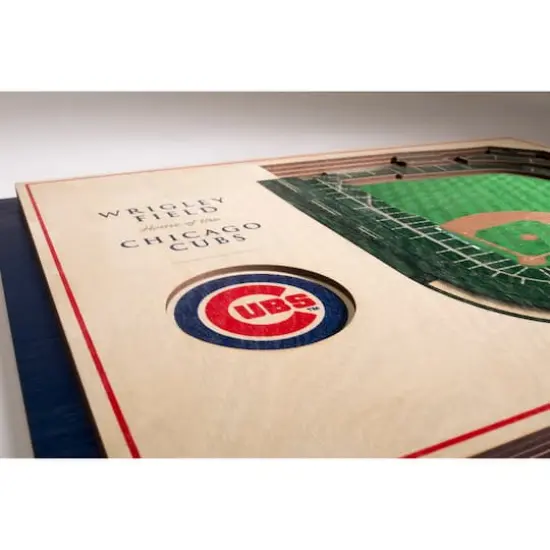 MLB Team 5-Layer StadiumView Wall Art Chicago Cubs {6}