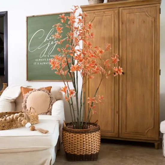 6ft. Autumn Pieris Artificial Fall Tree {3}