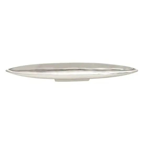 36" Silver Aluminum Modern Boat Tray {1}